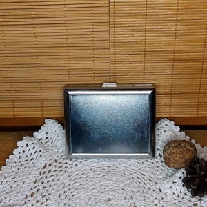 Portasigarette vintage in metallo, Portasigarette, Porta tabacco, Regalo per fumatori, Portasigarette, Scatola per sigarette retrò, Scatola per sigarette in metallo