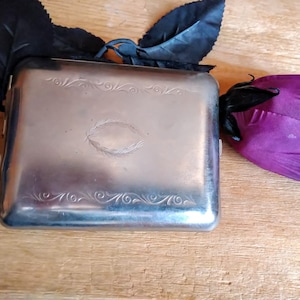 Portasigarette vintage in metallo, Portasigarette, Porta tabacco, Regalo per fumatori, Portasigarette, Scatola per sigarette retrò, Scatola per sigarette in metallo