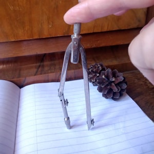 Vintage compass, Drafting tool, Vintage drafting, Drafting compass, Drawing compass, Оffice tool, Еngineering gifts.