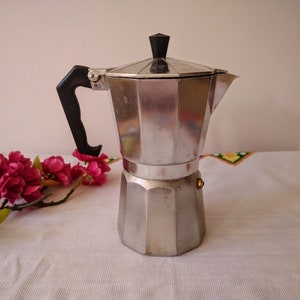 Vintage stovetop aluminum coffee pot, Moka pot, Vintage coffee maker, Espresso pot, Espresso maker, Stovetop espresso, Coffee gifts.
