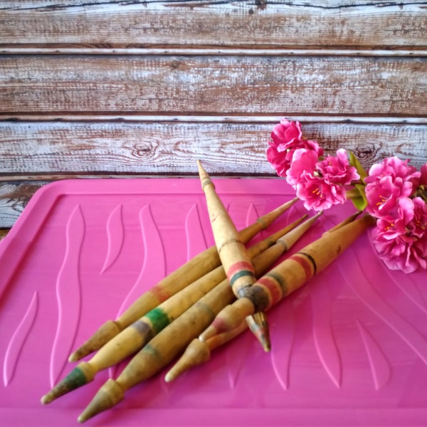 Primitive wooden authentic spindles, Spindle, Wood decor, Yarn lover.