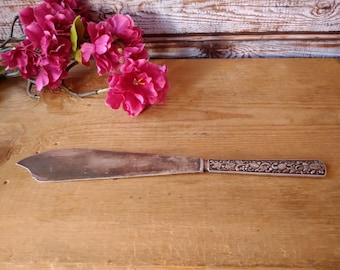 Vintage Prima Nysilver silver plated cake knife, House warming gift.
