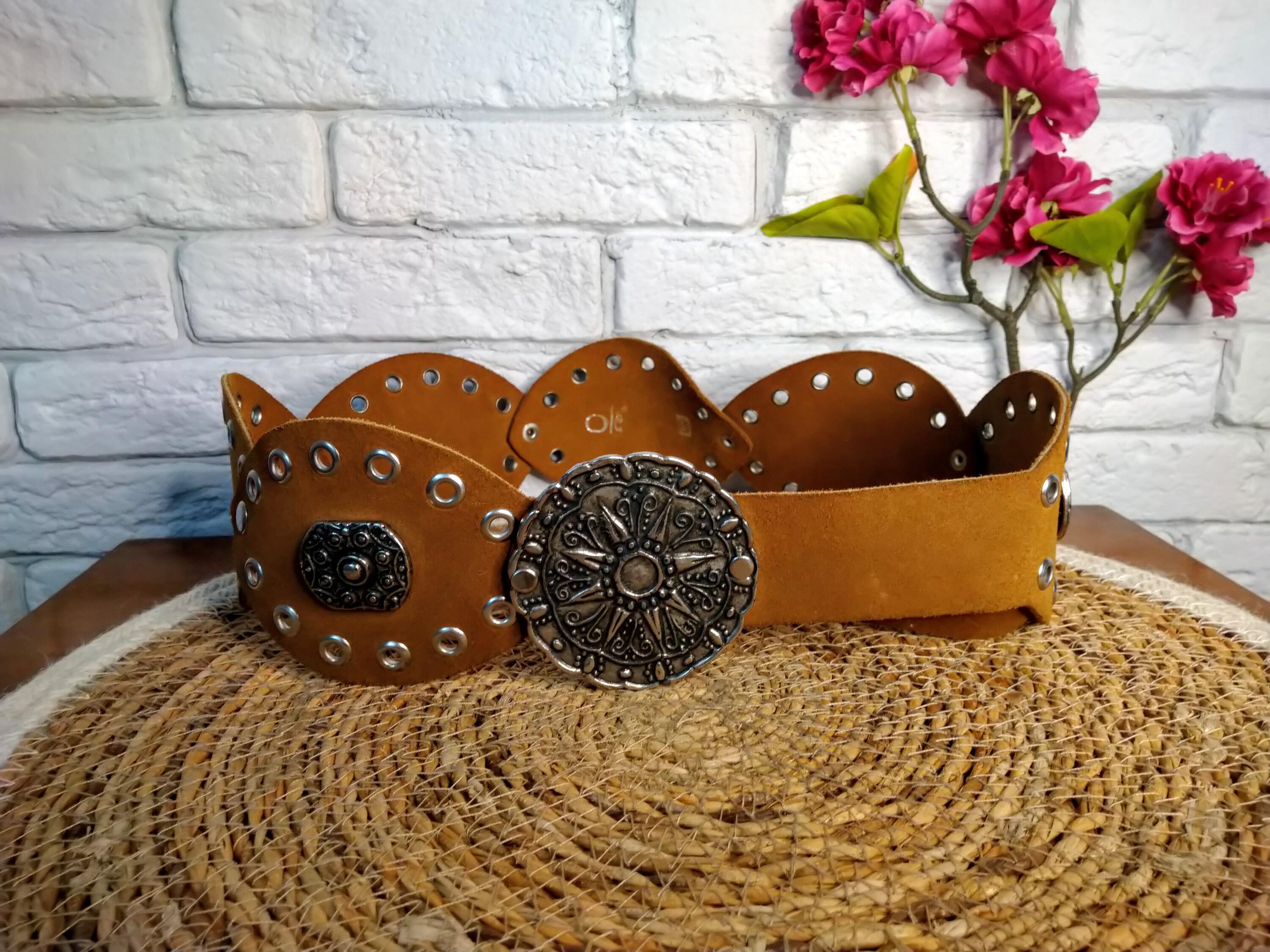 Brown Disc Belt - Etsy display picture 1