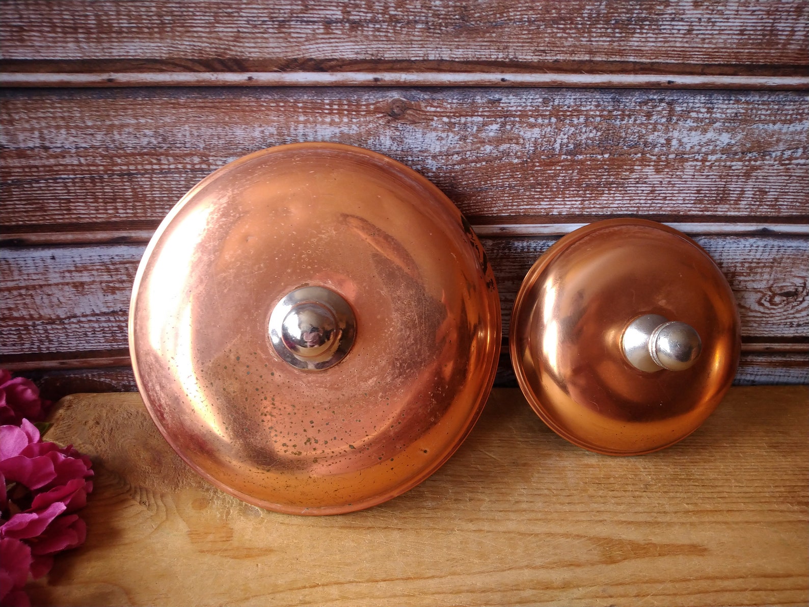 Vintage KupferKanister 2er Set Kanister Set Kaffeedose | Etsy