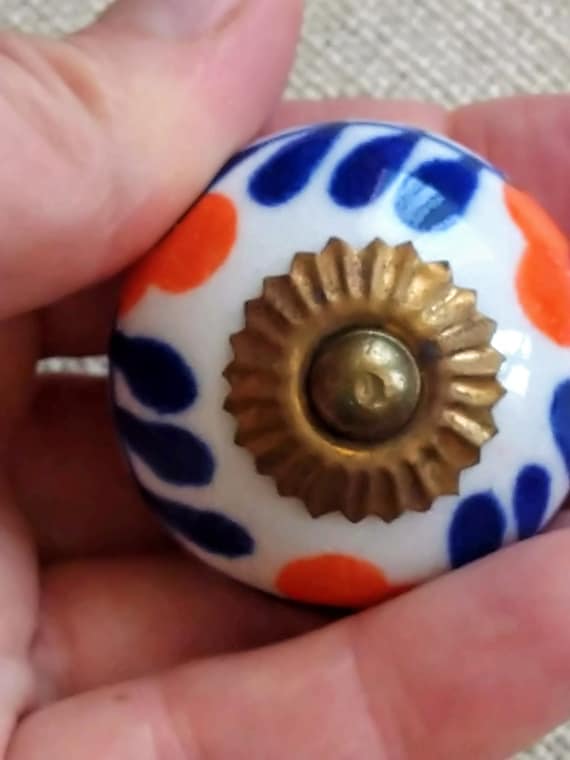 12 Pomelli Per Mobili Vintage In Lega Di Zinco - Diametro 30 Mm, Colore Bronzo Rosso, Per Cassetti E Ante - Foto 6