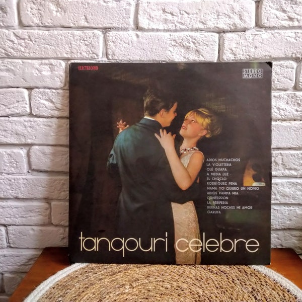 Vintage vinyl record, 12", 33 RPM, Conductor: ALEX. IMRE, Tangouri Celebre, Vinyl record, Famous tangos, Old vinyl records.