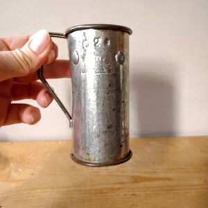 Vintage jigger 200 ml, Vintage metal cup, Measuring cup, Kitchen Utensils, Drink ware, Bar Ware, Pub Decor, Vintage bar decor.