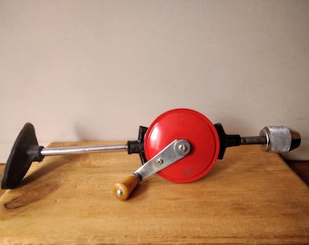 Vintage Double Pinion Hand Drill Hand 