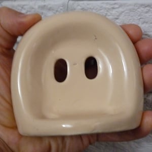 Vintage Small Ceramic Soap Dish. Bathroom Wall Mounted Ceramic Soap Dish Holder