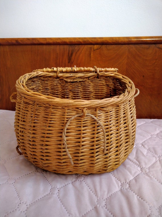 Buy Old Fishing Creel Basket, Wicker Fishing Creel, Wicker Creel