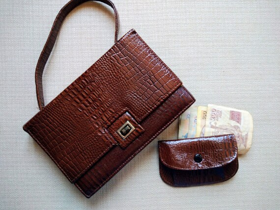 Leather bag, Leather purse, Vintage bag, Leather b