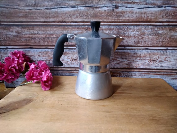 Vintage Stovetop Coffee Maker Gefu, Moka Pot, Metal Coffee Percolator,  Espresso Pot, Stovetop Espresso. 