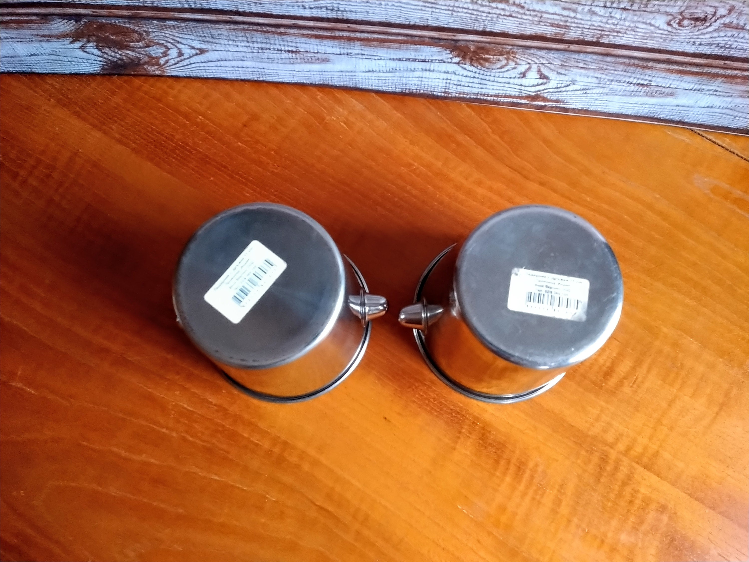 Vintage-Set von 2 Edelstahl Eiskübel Eiskübel Bar Dekor | Etsy