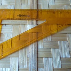 Vintage Rotring School Triangle Ruler Made in Germany