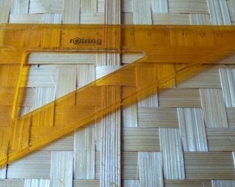 Vintage Rotring School Triangle Ruler Made in Germany
