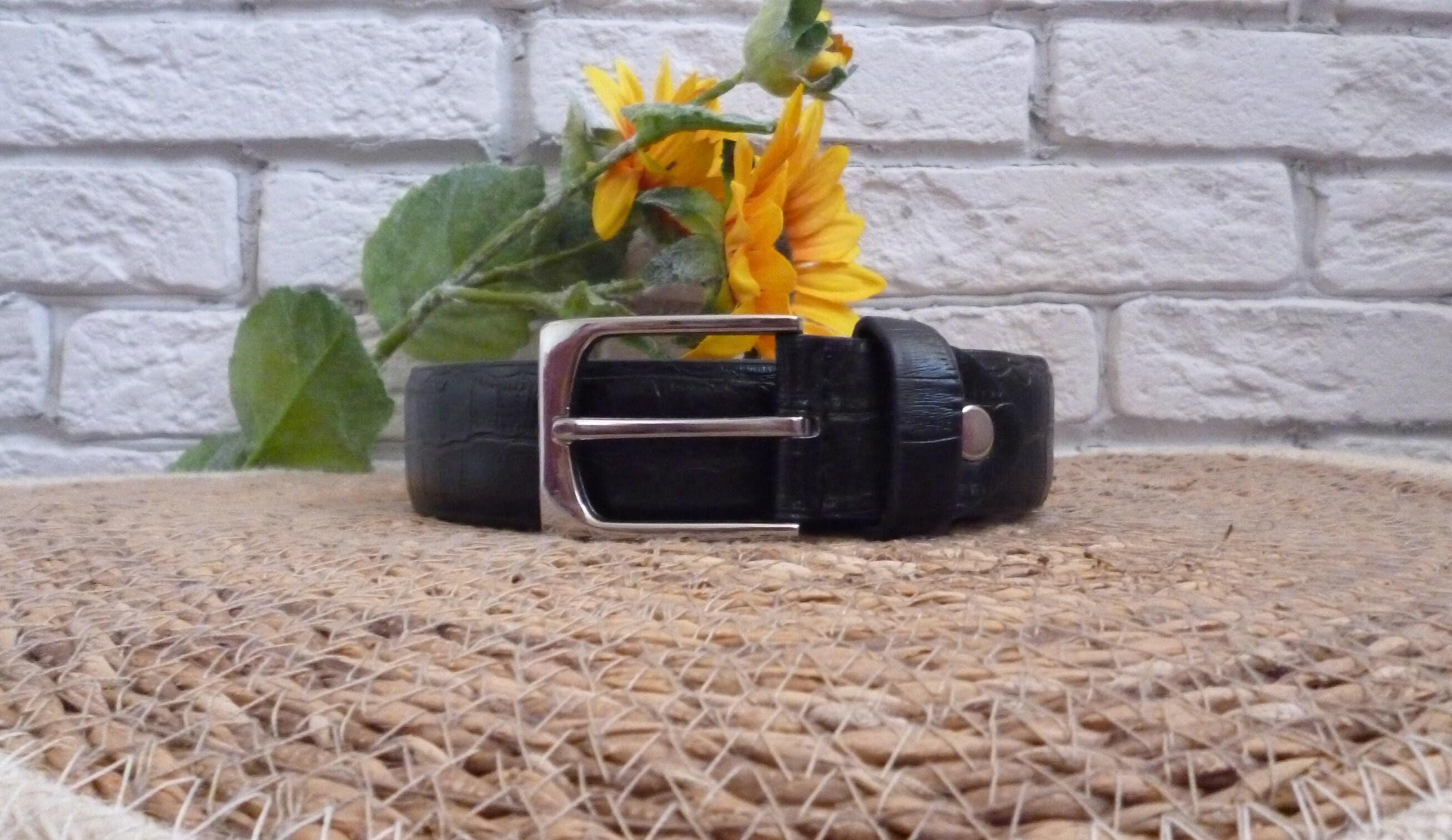 Vintage Etienne Aigner Smooth Leather Belt Black Size S AIGNER Logo Belt 4 cm black - Belts - Women - Aigner main image 2