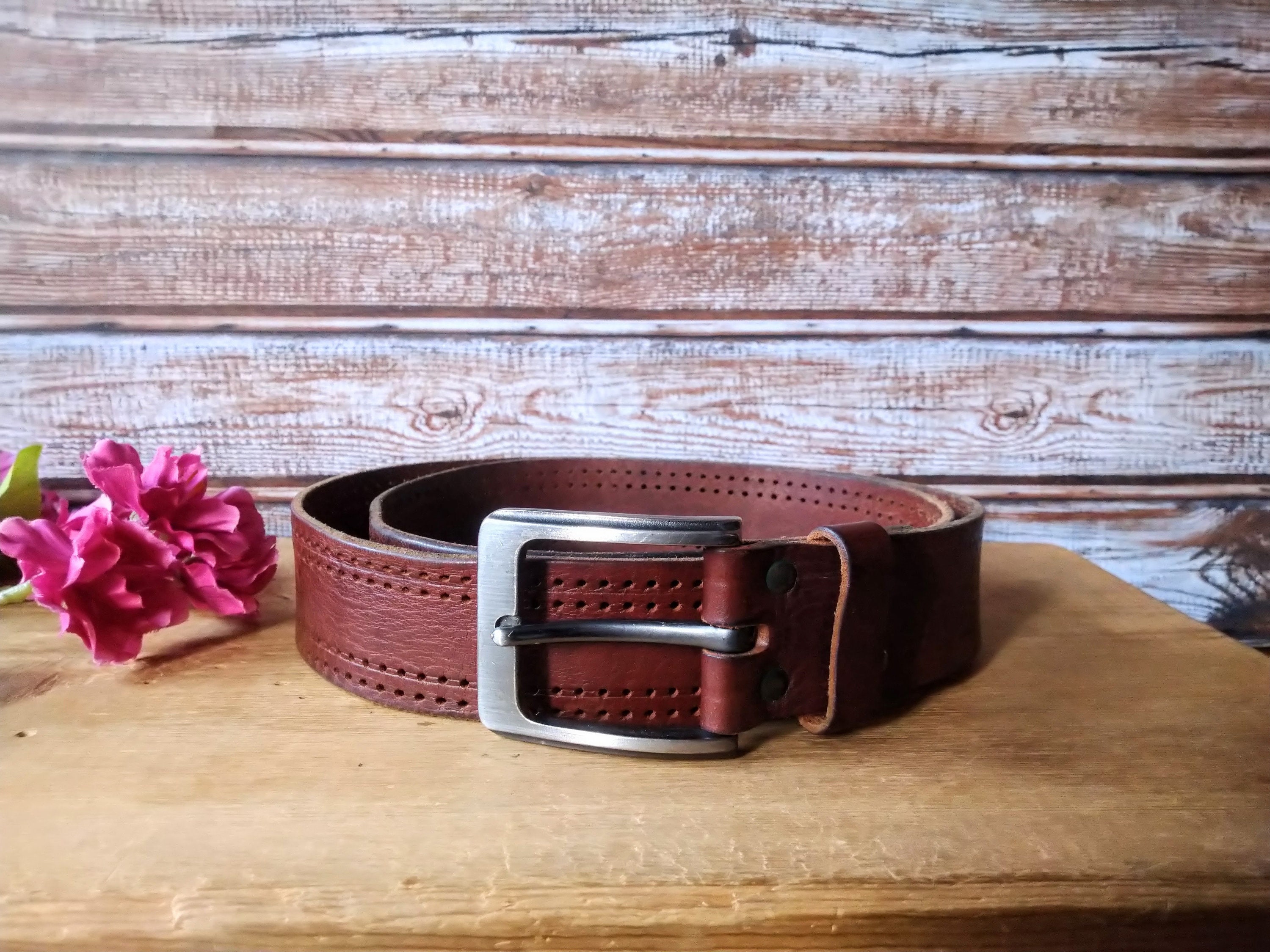 Vintage Isabelle leather brown belt 80s size S/M il_fullxfull.6863857414_tvec.jpg main image 3