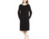 Bamboo Dress Eco Clothing Organic Material Dress Dress With Long Sleeves Women dress Day Dress Cozy dress Black Dress
