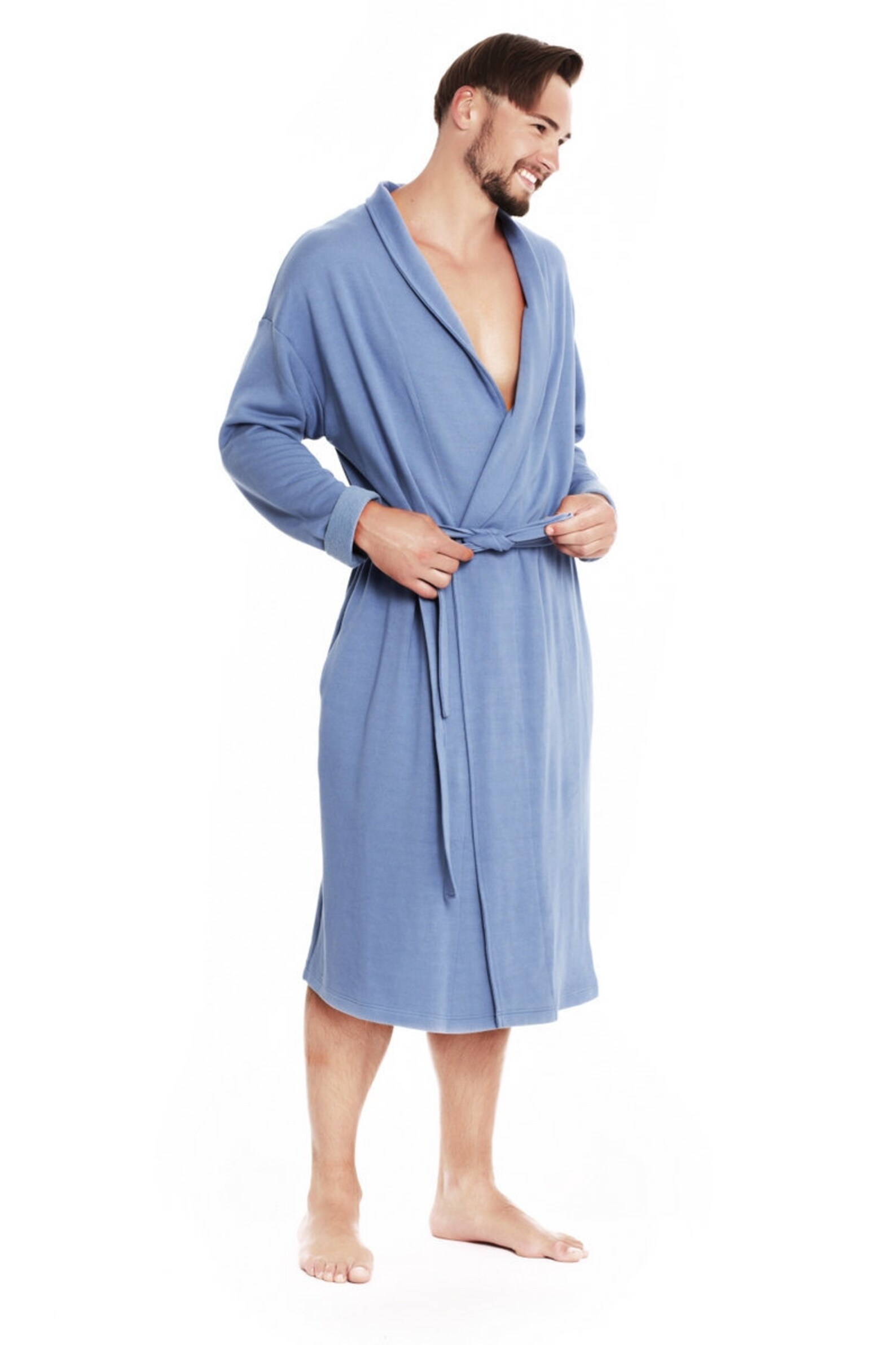 Bamboo Bathrobe Organic Material Bathrobe Men Bathrobe Etsy