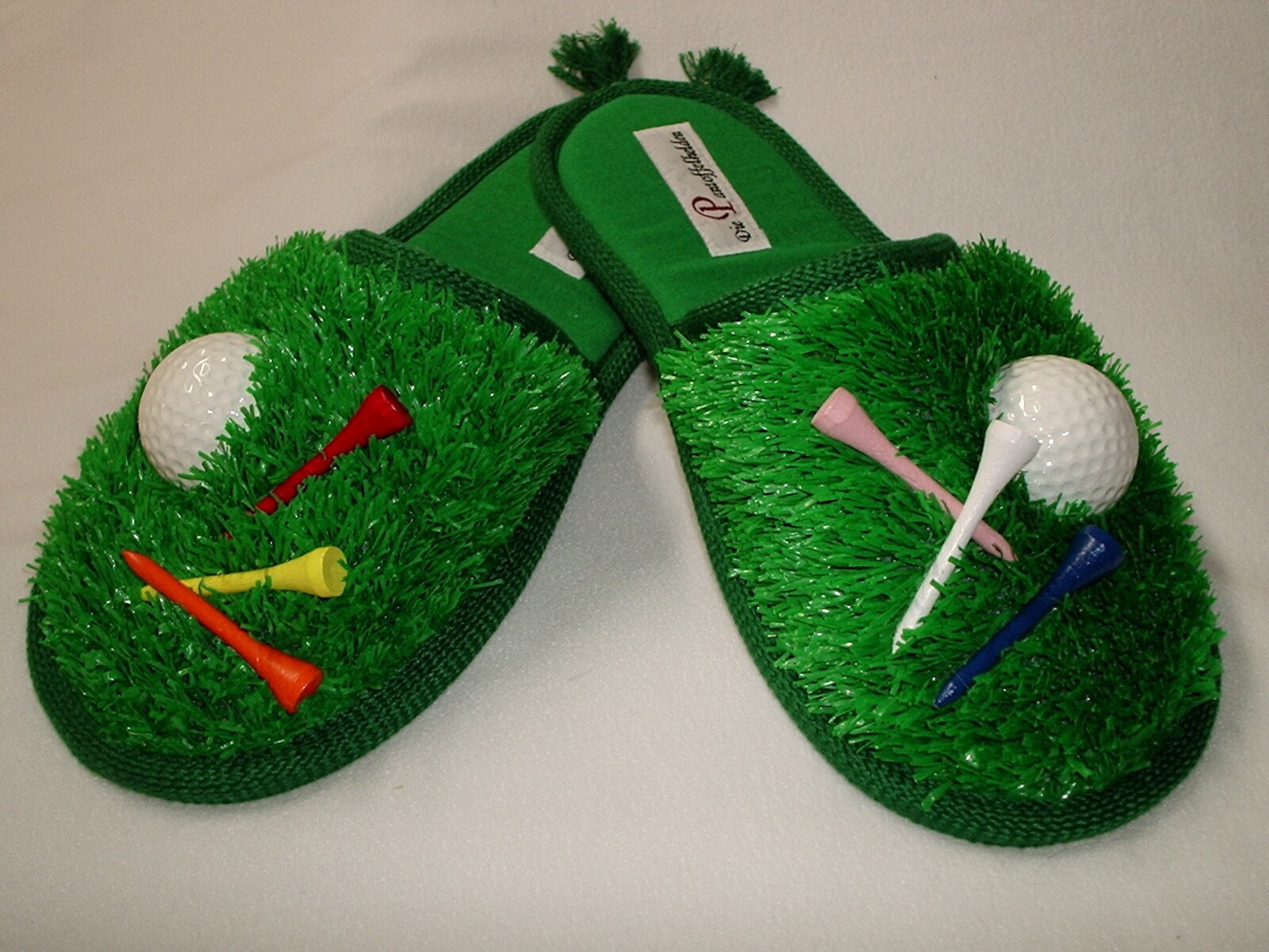 Green grass slippers best sale