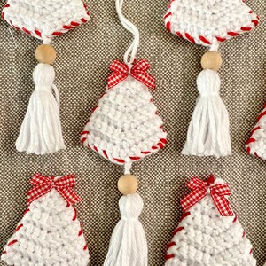 CHRISTMAS ORNAMENTS crochet trees
