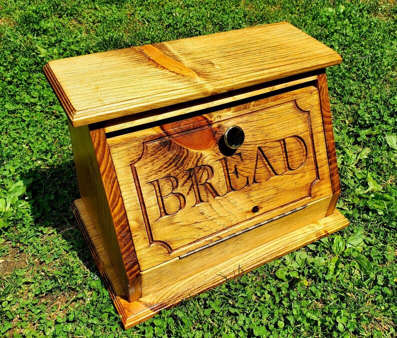 Country Bread box Kitchen Storage IMPORTANT note in Etsy