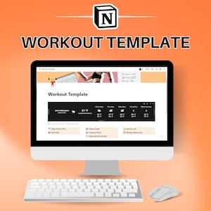 Meal Planner | Workout Tracker Planner | Workout Planner | All In One Notion Template | Habit Tracker | Fitness Journal | Fitness Planner
