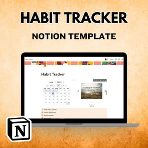 Notion Template | Habit Tracker | Daily Habits | Habits Workbook | Notion Dashboard | Notion Habit Tracker | Notion Daily Planner