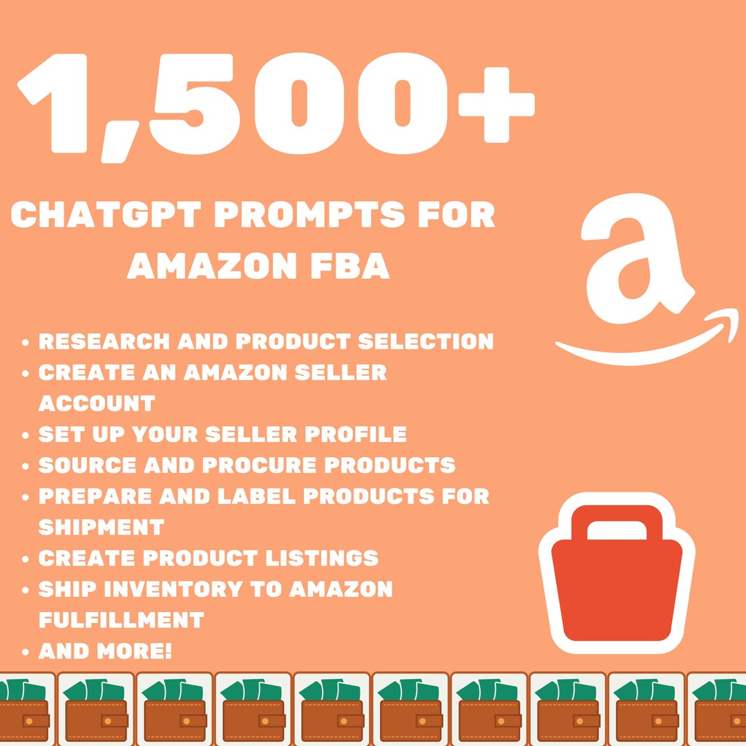 1,500 Chatgpt Prompts for Amazon FBA Make Money Online Amazon Fba Sell