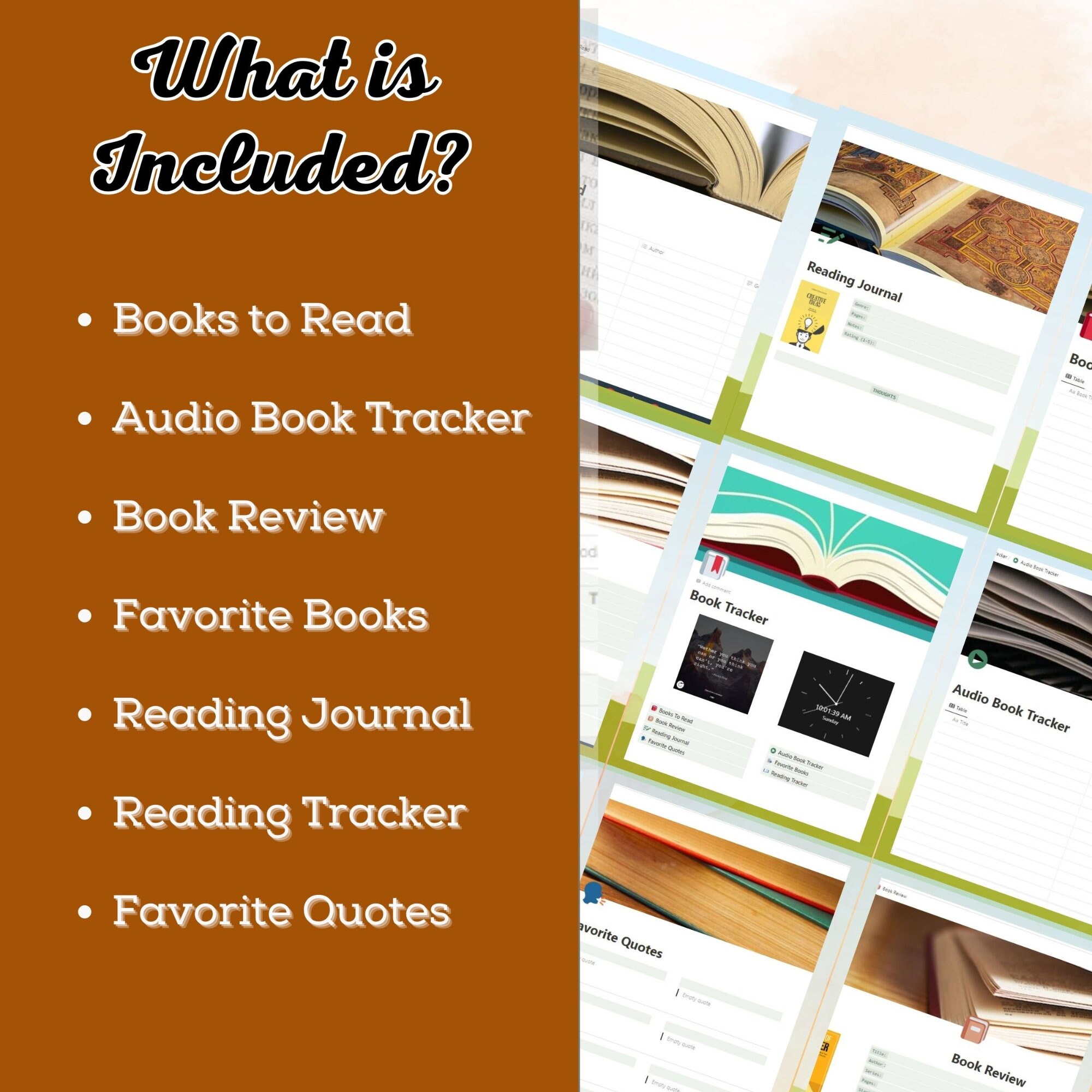 Book Review | Notion Dashboard | Reading Tracker | Book Tracker ...