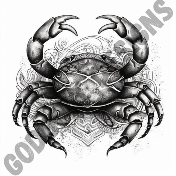 20+ Crab Tattoo Designs Pictures Stock Illustrations, Royalty-Free Vector  Graphics & Clip Art - iStock