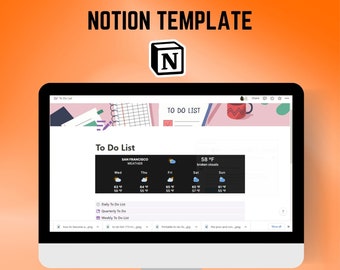 Panel de nociones / Lista de tareas pendientes imprimible / Cuidado personal / Seguimiento de hábitos / Planificador de productividad / Plantilla de nociones de lista de tareas pendientes / Planificador de TDAH