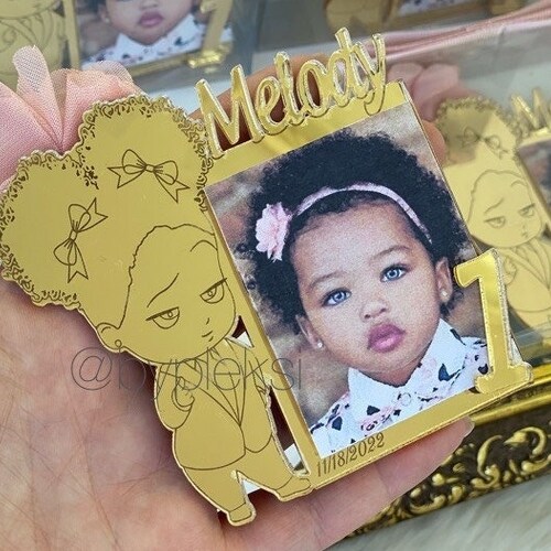 Personalized Girl Boss Photo Frame Boss Baby Girl First Etsy