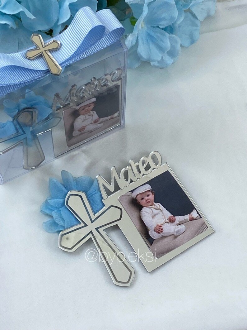Baptism Frame Favors Personalized Baptism Photo Favors Etsy
