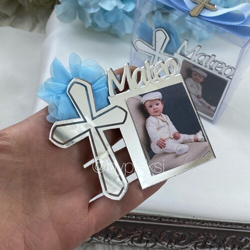 Baptism Frame Favors Personalized Baptism Photo Favors Etsy