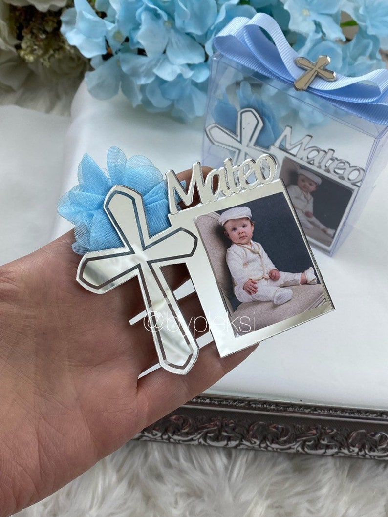 Baptism Frame Favors Personalized Baptism Photo Favors Etsy