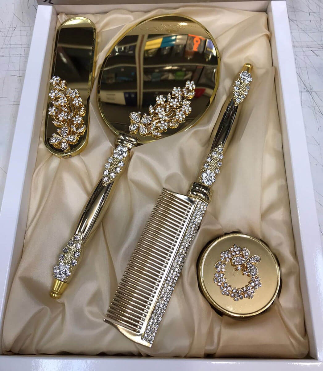 Brush and Mirror Set Vanity Mirror Mirror and Comb Set Etsy Canada