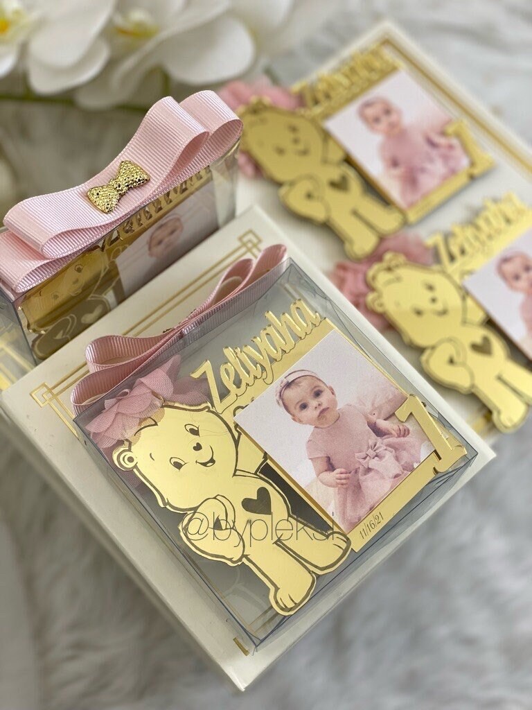 Personalized Gold Care Bear Photo Frame Care Bear First Etsy
