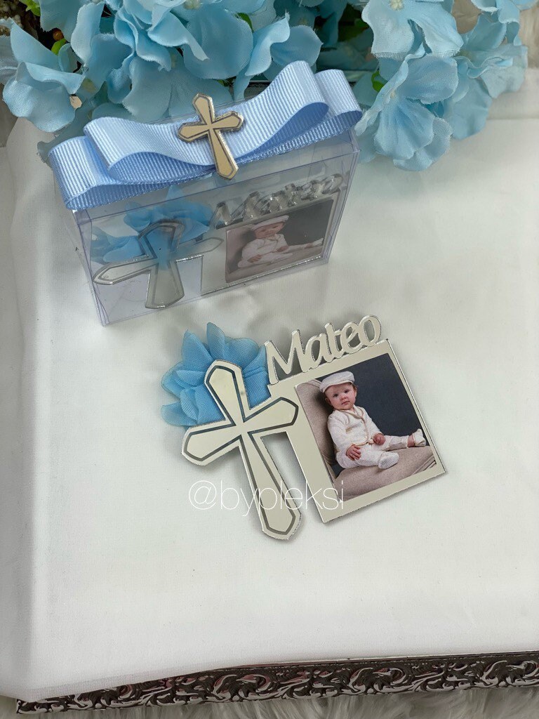 Baptism Frame Favors Personalized Baptism Photo Favors Etsy