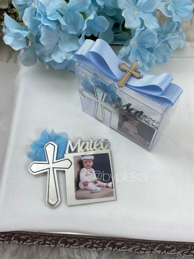 Baptism Frame Favors Personalized Baptism Photo Favors Etsy