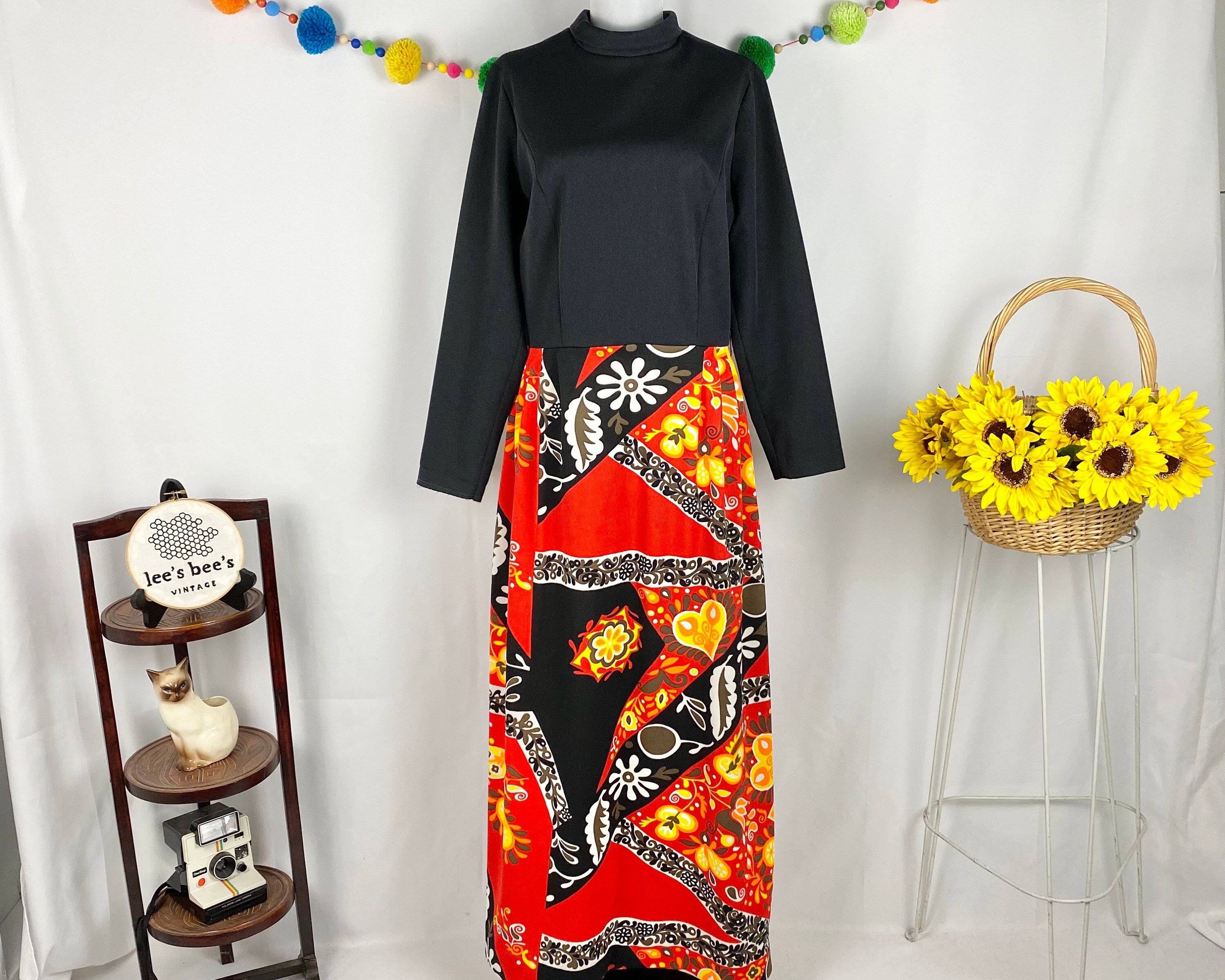 Vintage Maxi Dress Bust 42