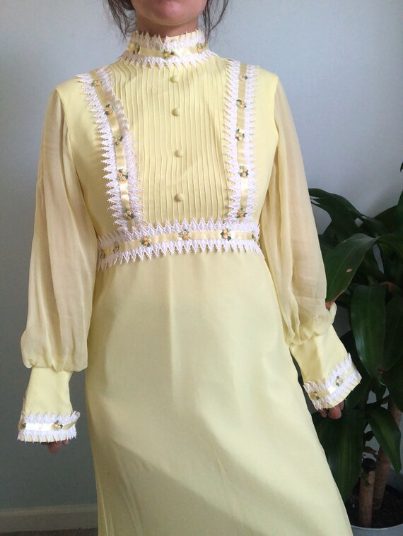 Prairie dress, Vintage clothing, 60s prairie dress