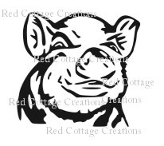 Download Pig Head Cute Farm Animal Farmhouse Pig Svg Cut File Etsy PSD Mockup Templates