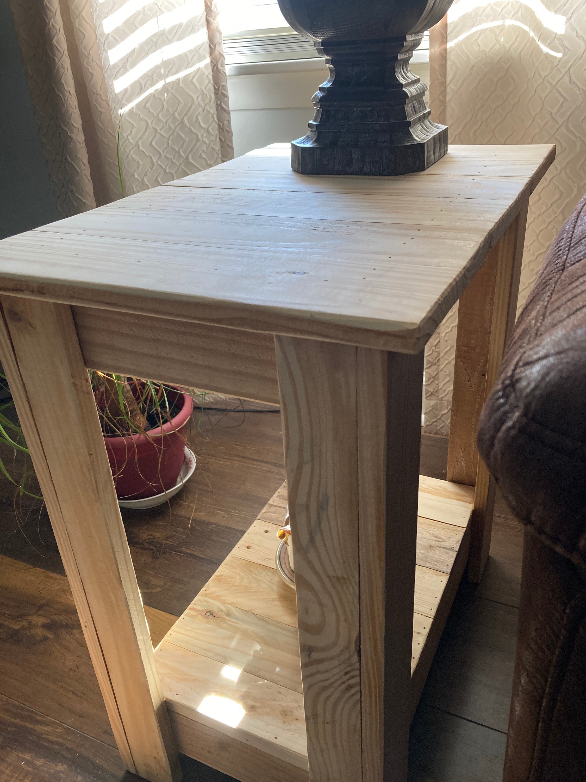 Unfinished End Table Wood Table Wood End Table Side Table Etsy