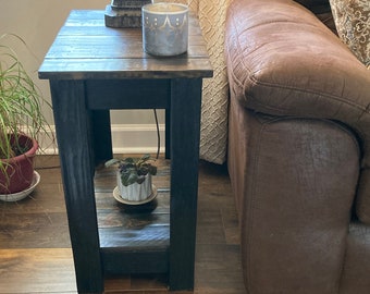 Unfinished End Table, Wood Table, Wood End Table, Side Table Farmhouse ...