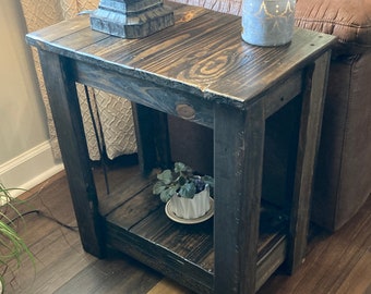 End table, wood end table, farmhouse end table, rustic wood table, night stand, farmhouse night stand, side table, farmhouse table, table