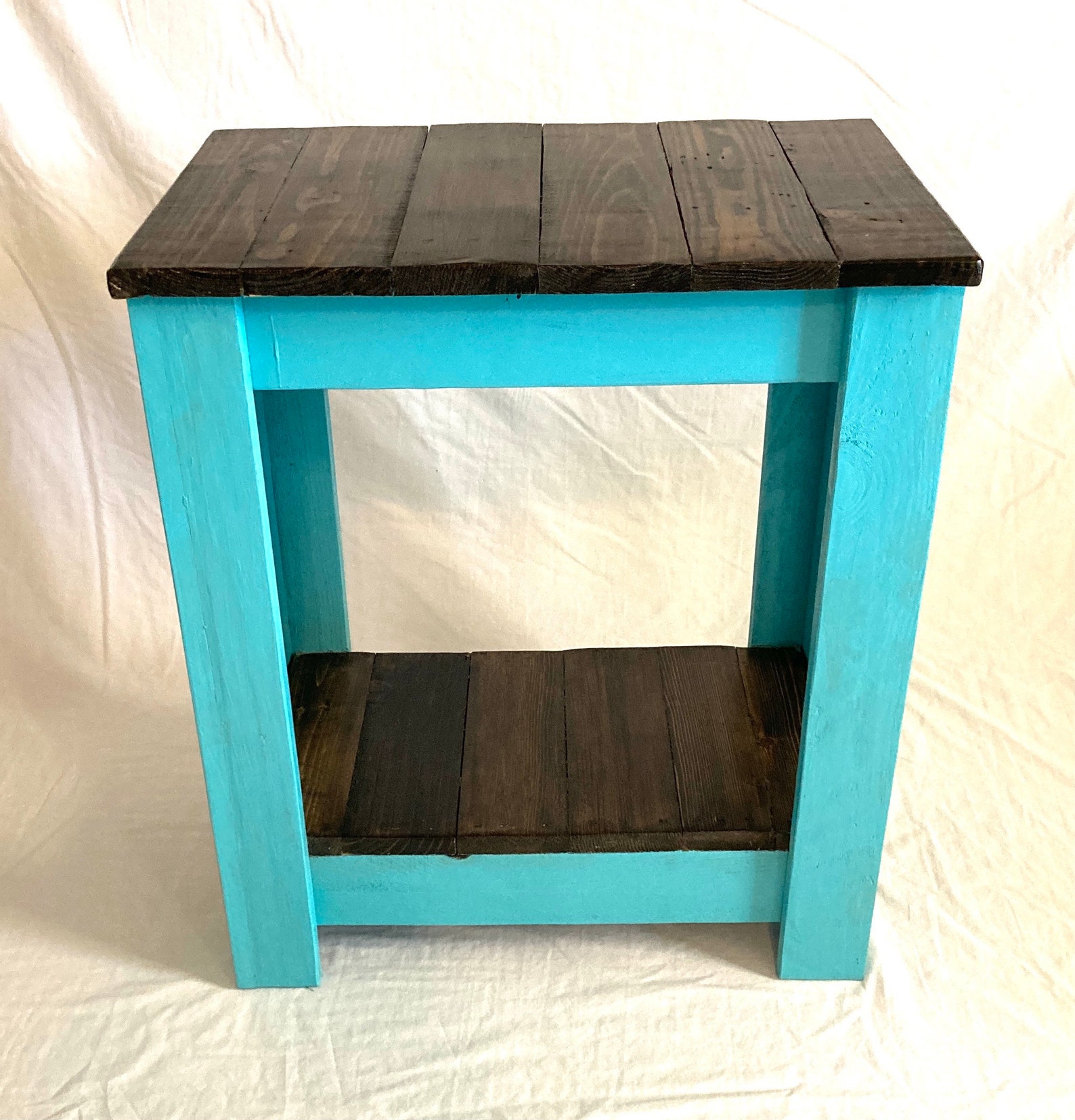 End Table Wood End Table Farmhouse End Table Rustic Wood Etsy