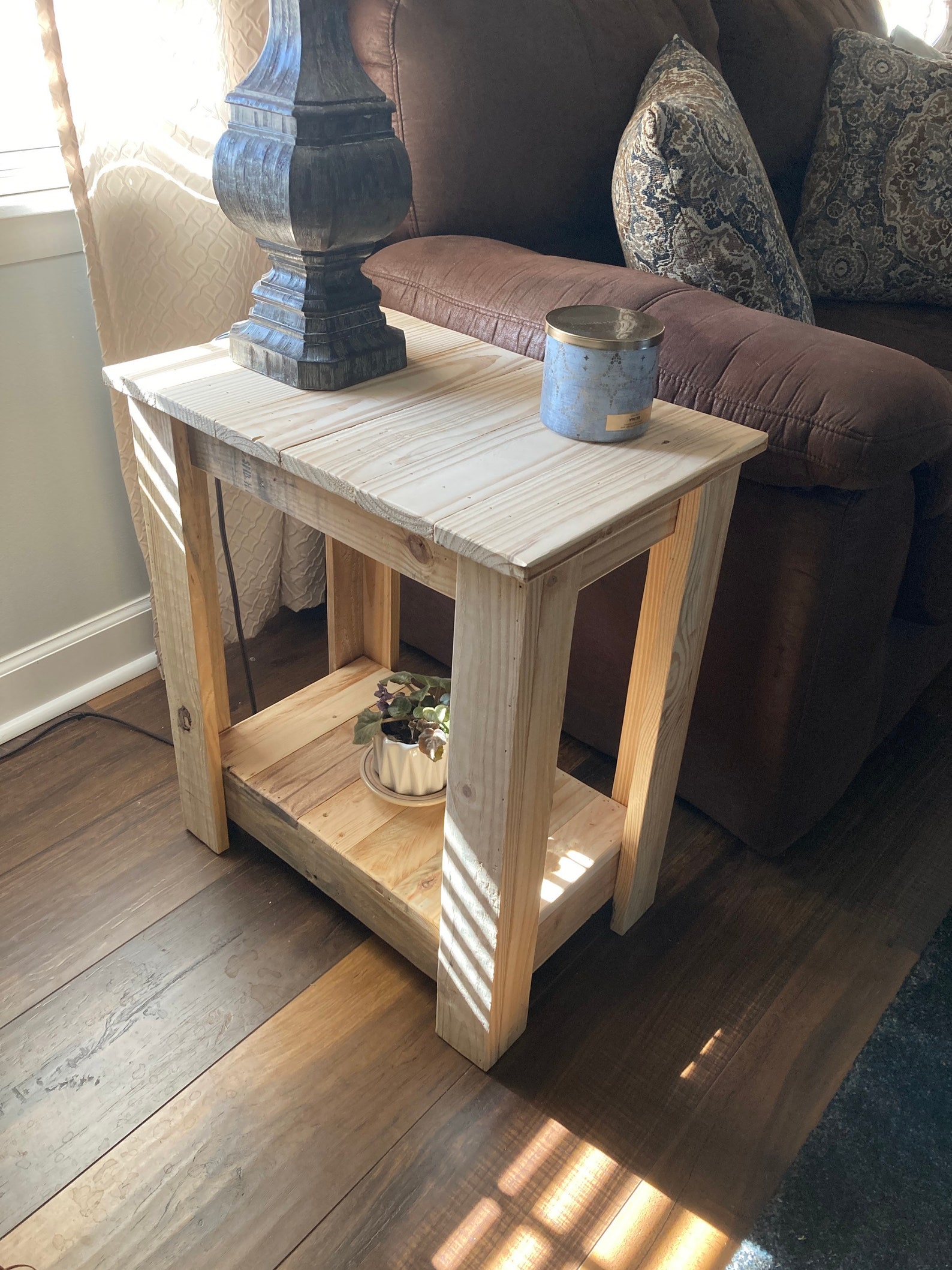 Unfinished End Table Wood Table Wood End Table Side Table Etsy