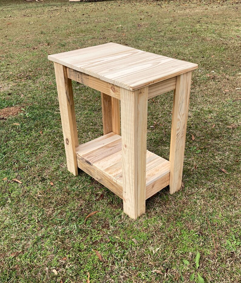 Unfinished End Table Wood Table Wood End Table Side Table Etsy