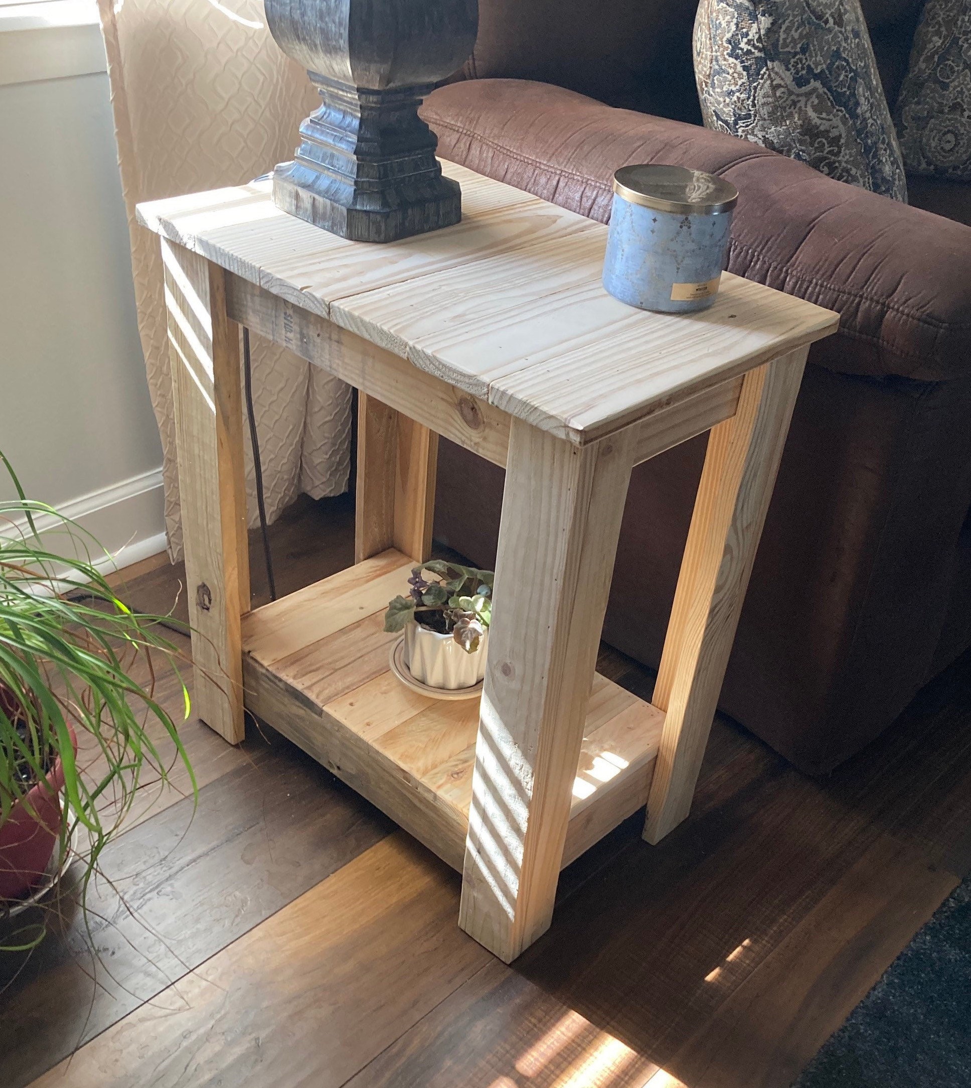 Unfinished End Table Wood Table Wood End Table Side Table